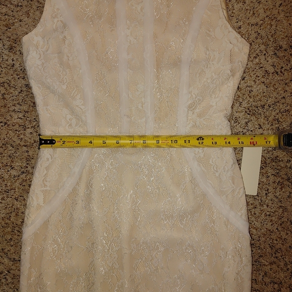A. DREA LACE BODY-CON DRESS L - Picture 14 of 15
